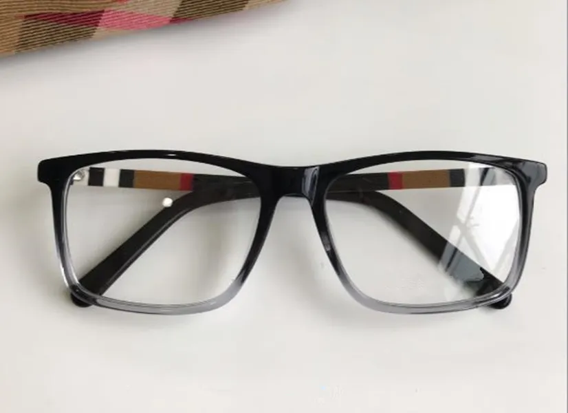 Designer Plaid Rectangular Glasses Frame for Prescription Unisex Pure Plank Fullset Case 54 17 140