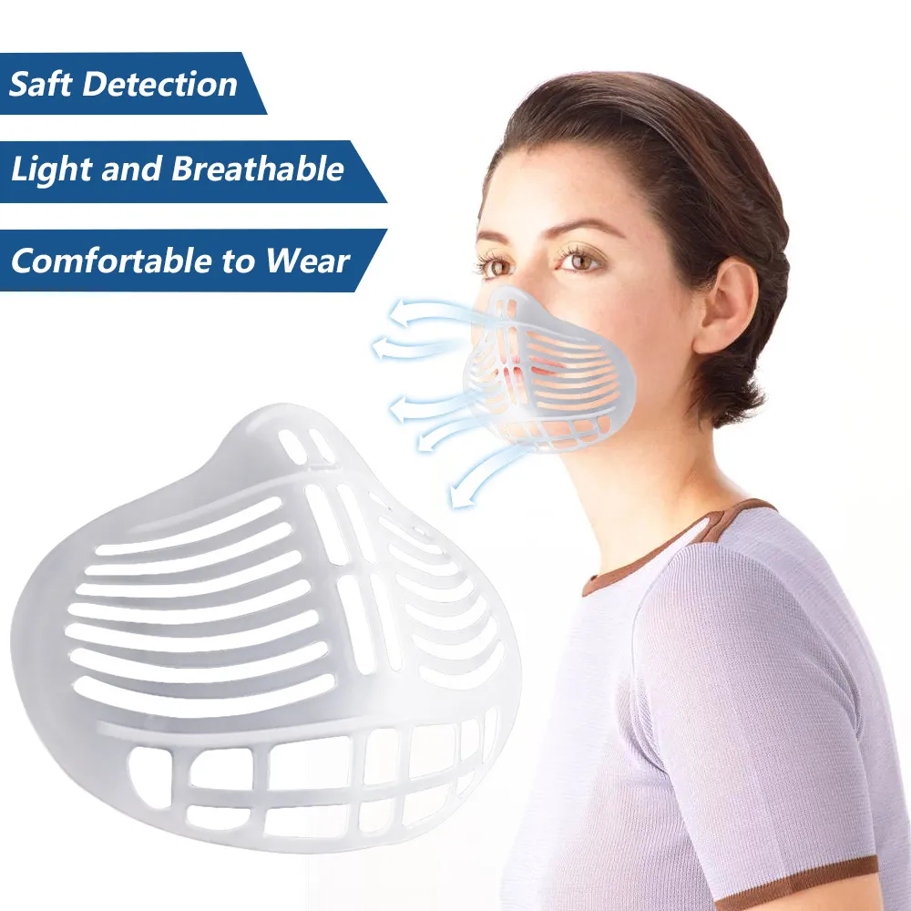 Porte-masque 3D, Valve respirante, Support de masques buccaux, Protection du rouge à lèvres, Support de masque facial, Support de nez Anti-sensuel