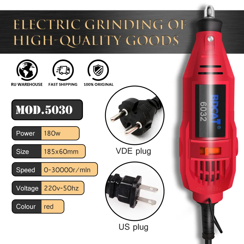 180W Electric Mini Drill Polishing Machine With Rotary Tool Dremel