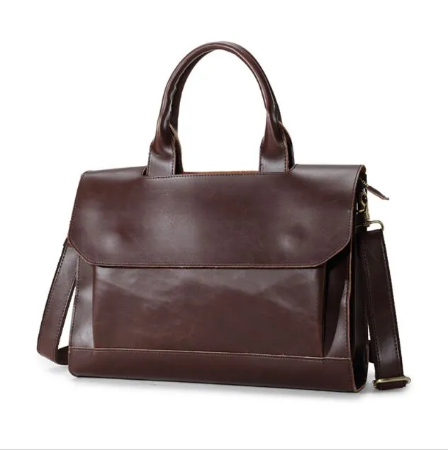 Designers Men Shoulder Briefcase Leather Designer Handbag Business Women Laptop Bag Messenger Bag