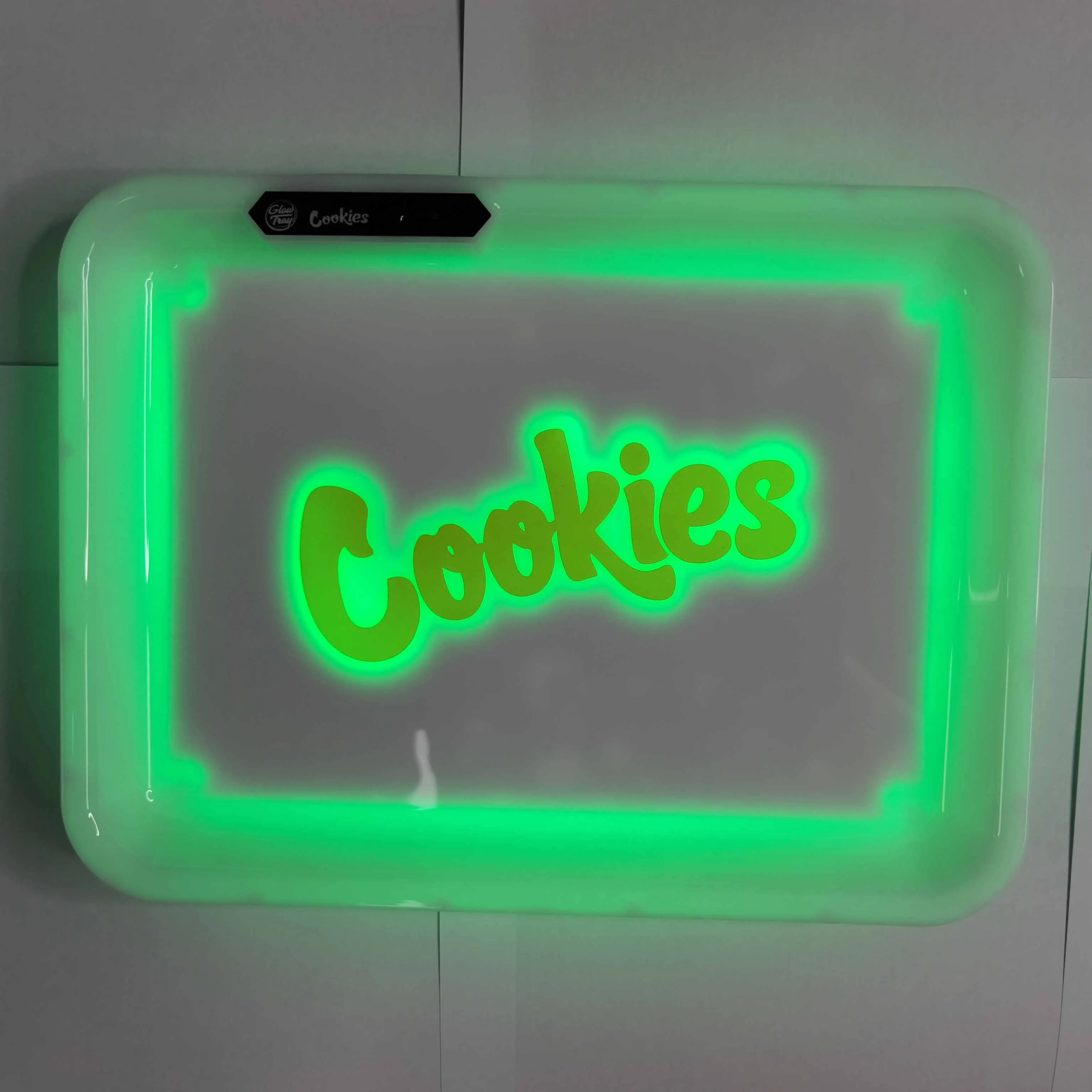 Custom Runtz Backwoods Cookies Led Glow Rolling Tray Light UP In The