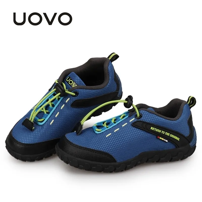 UOVO Enfants Racing Style Respirant pour Petits Garçons Filles Enfants Baskets Automne Chaussures Eur28-35 LJ201027