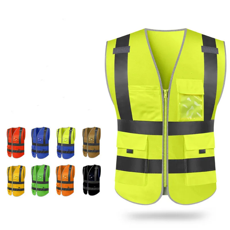 High Visibility Safety Vest - Reflective Emergency Gear, Construction ...