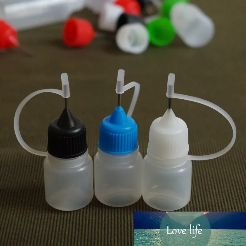 6 pcs 3ml ego vazio e-líquido garrafa agulha gotejador para e líquido frasco de plástico transporte rápido