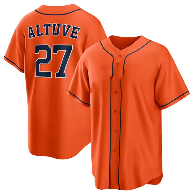 2021 2022 Baseball Jerseys 27 Jose Altuve 34 Nolan Ryan George