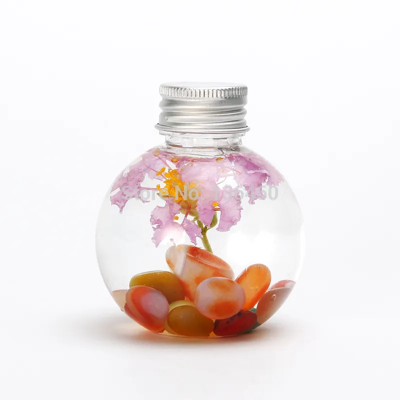 120 ml 4,2 Unzen Ball-Konservenzubehör, PET-Kunststoffgläser, einzigartig, spezielle globale Form, wiederbefüllte Flaschen, Gläser 120 g für Kosmetika