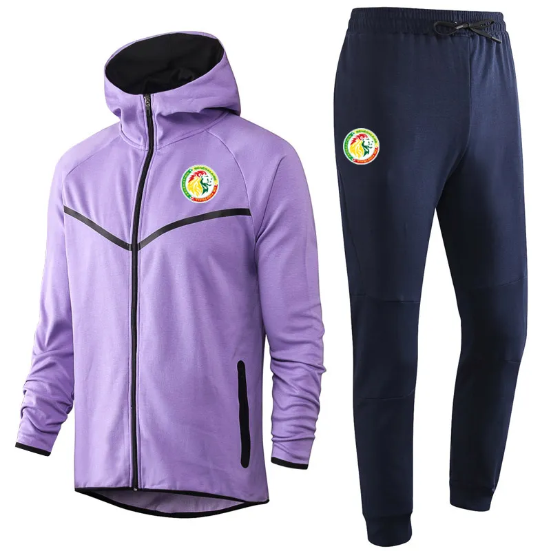 2020 Senegal selecci n nacional de f tbol con capucha del ch ndal Establece mens ocasionales de los deportes de invierno trajes de ropa deportiva de
