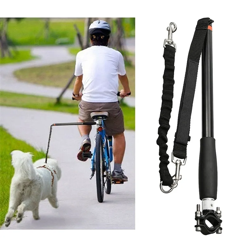 Açık Pet Köpek Tasma Köpek Bisiklet Egzersiz Tasma Handsfree Köpek Tasma Bisiklet Yürüyüş Run Pet Product 201126