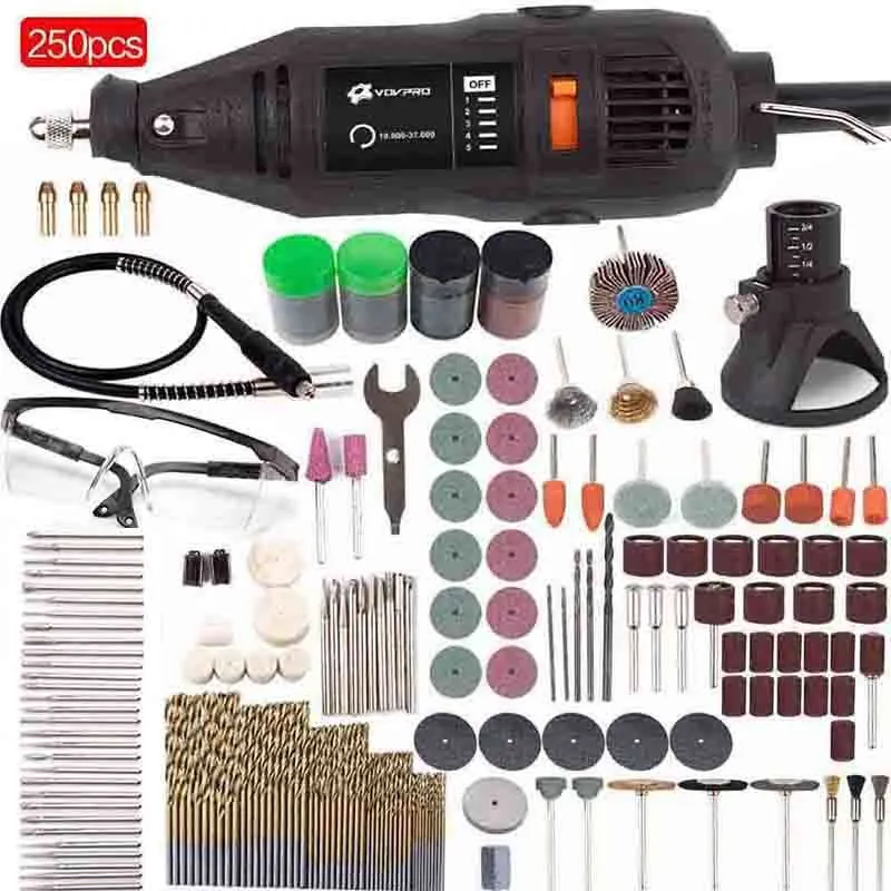 180W Mini Dremel Electric Drill Tools With Flexible Shaft