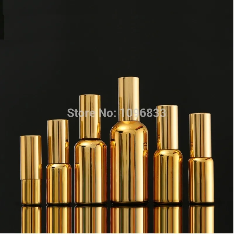 Gold Glass spray bottle Pump bottles