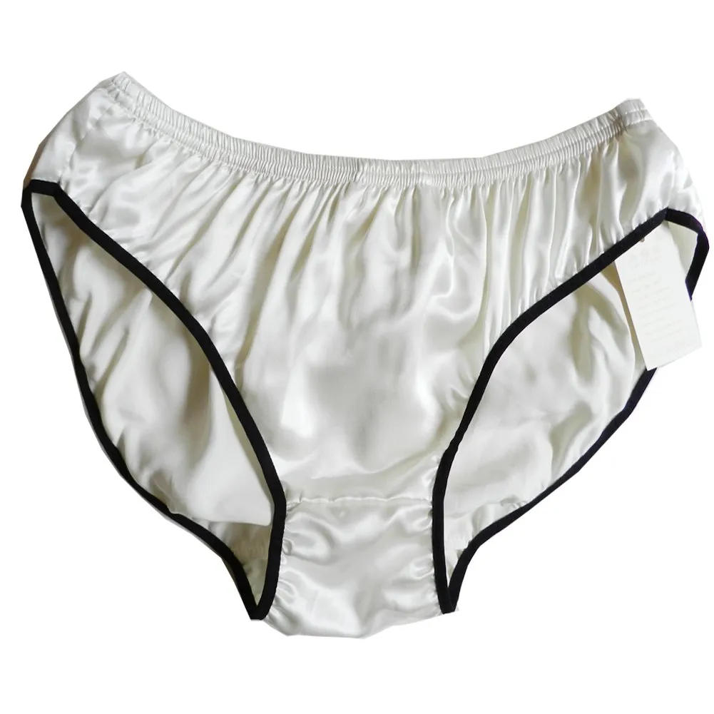 Yavorrs 3 pièces 100% soie sous-vêtements pour hommes slips Bikinis S M L XL 2XL223g