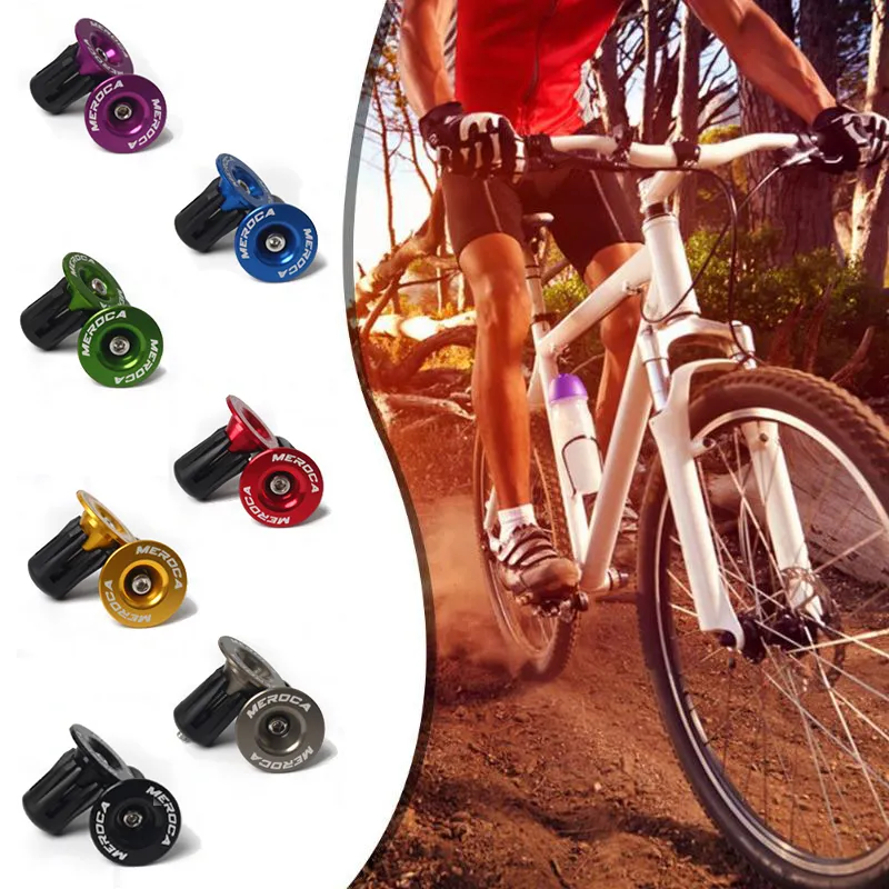 Aluminum Bicycle Bar End Caps Bike Handlebar End Plugs - Aluminum Alloy ...