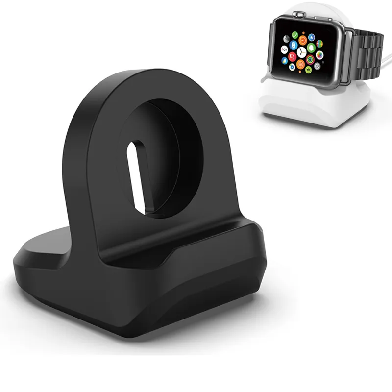 Silicone Charger Holder för Apple Watch Series 1/2/3/4/5 Laddningsstation för jag tittar på 44mm 42mm 40mm 38mm