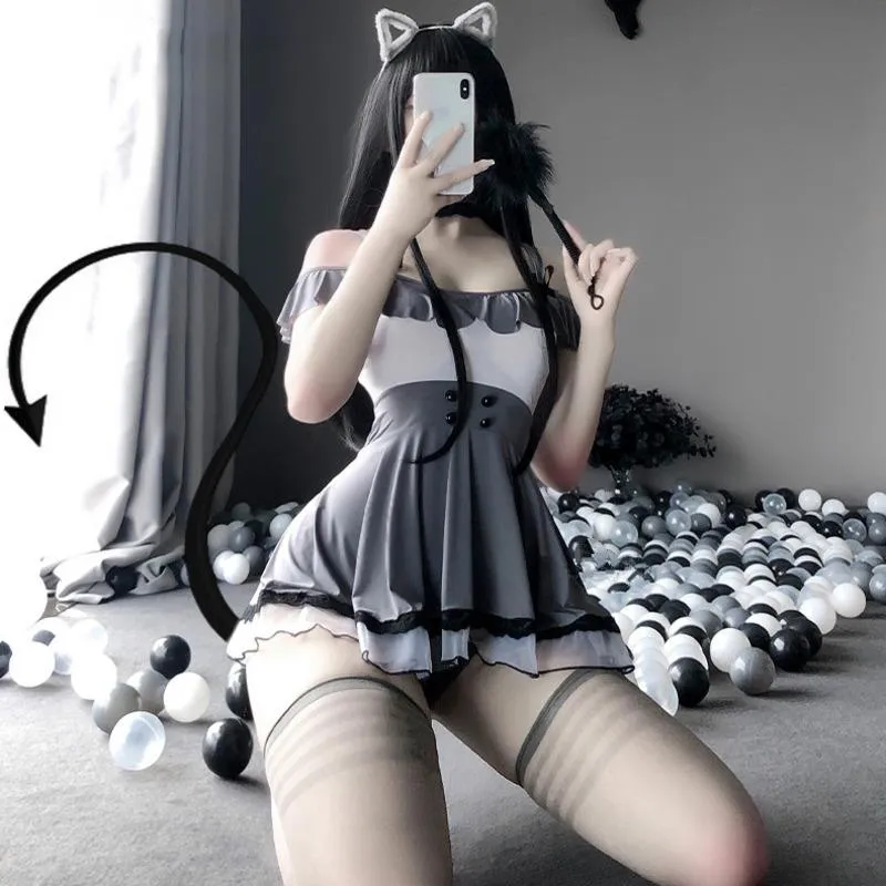 Sexy kostuums Japanse secretaresse meid jurk lingerie kostuum uniform vrouwen anime cosplay school meisje outfits qlk7