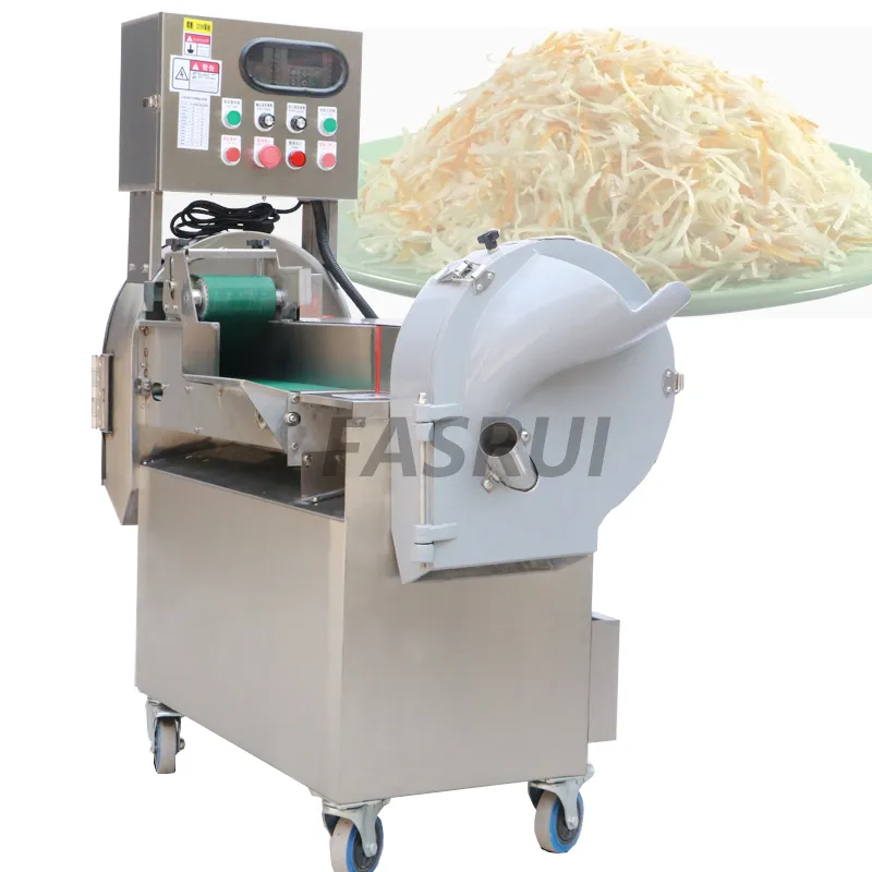 Double Headed Multi Function Automatic Cutting Machine Commercial Electric Potato Carrot Ginger Slicer Shred Vegetable Cutter