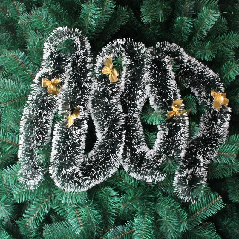 Christmas Decorations 2m Artificial Flower Pine Needle Leaf Garland Vine Ivy Wedding Garden Year 2021 Home Decor Deoration1