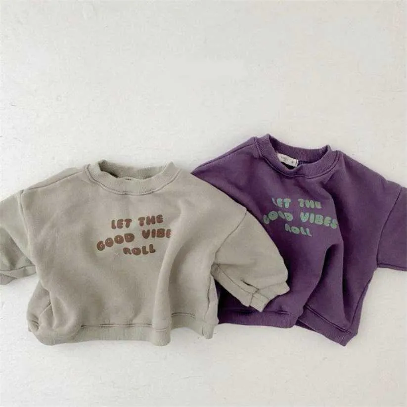 Autumn Baby Casual Sweatshirt Infant Long Sleeve Tops Winter Warm Fleece For Boy Clothes 6M-3T 220115