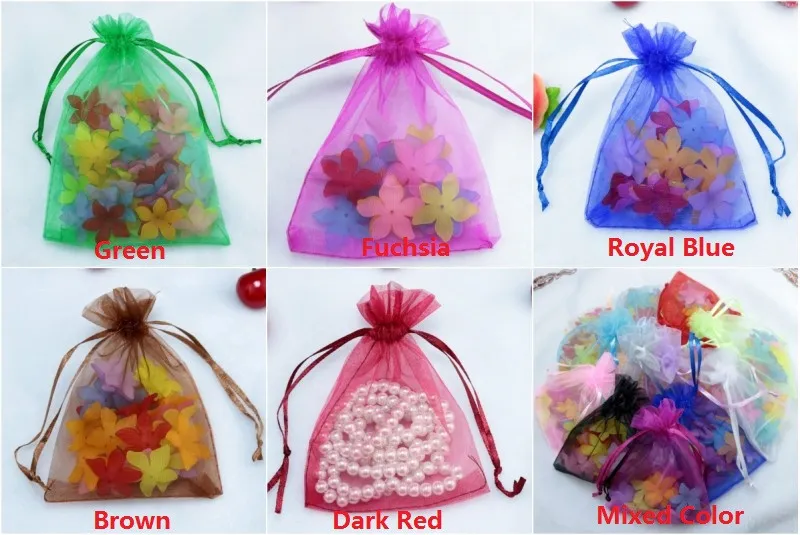 organza gift jewelry packaging bags pouches (261)