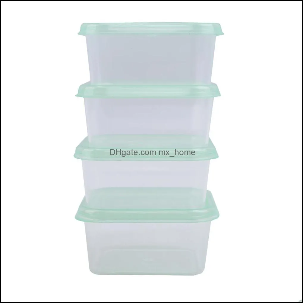 4 pcs/Set Portable Milk Powder Formula Dispenser Food Container Infant Feeding Storage Box for Baby Care Toddler Travel Food Box