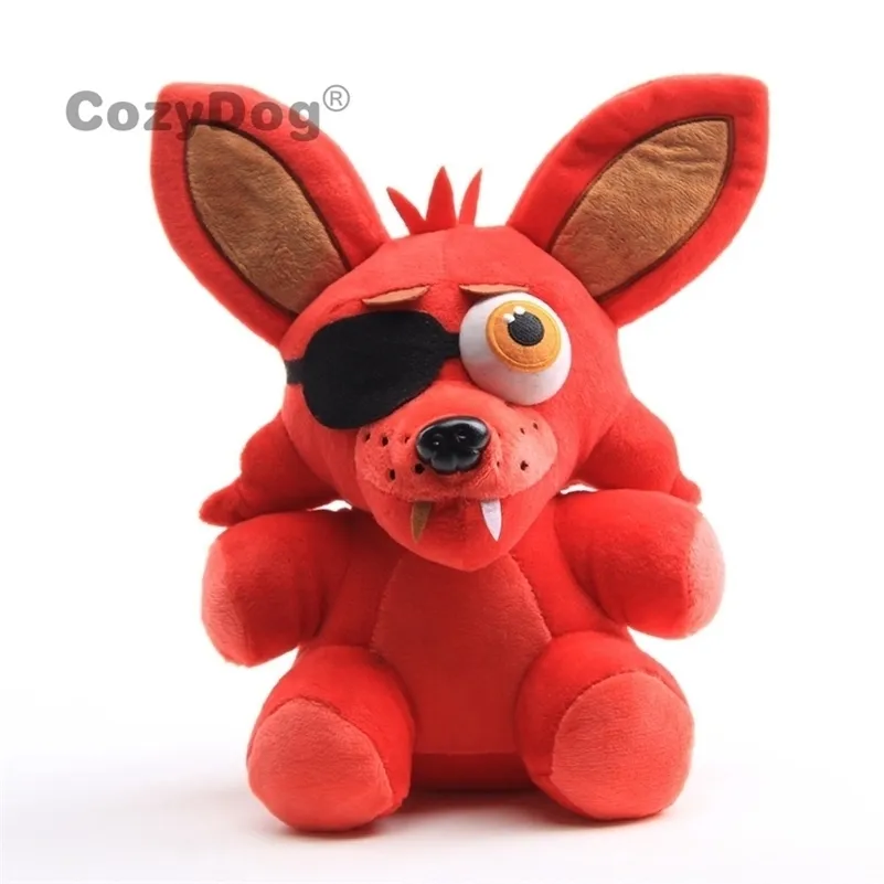 25 cm Nueva llegada Five Nights At Freddy's 4 FNAF Peluches Lindo Red Foxy Felpa Animales de peluche Juguetes Mujeres Niños Regalo de cumpleaños LJ200915