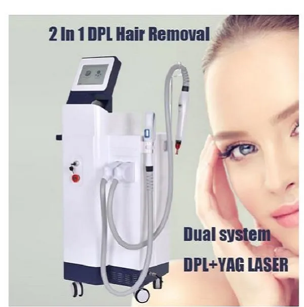 2 en 1 DPL Machine d'épilation pico Laser détatouage blanchiment de la peau rajeunissement de la peau élimination des rides utilisation en salon pour tous les types de peau