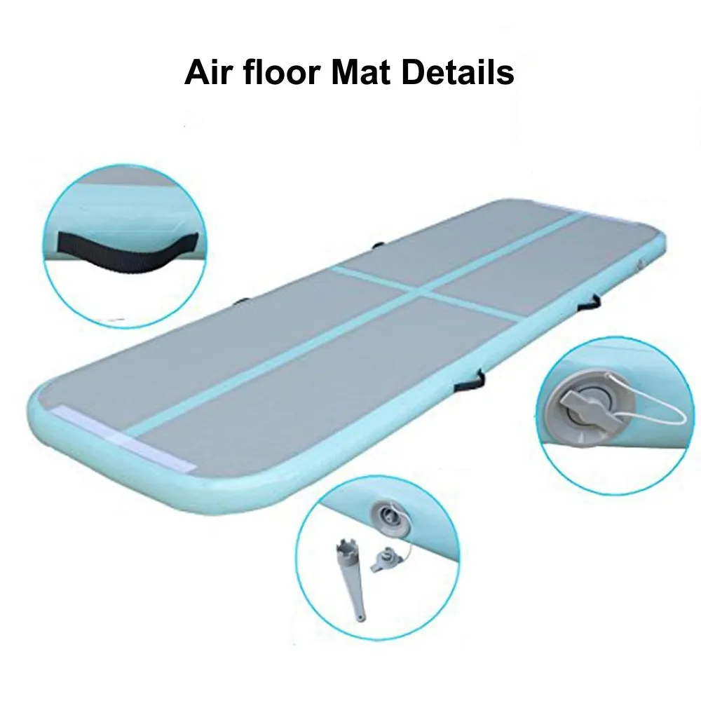 Fast Shipping Inflatable Taekwondo Training Track Mat 6*1*0.2m Airtrack With Electronic Pump Factory Tumbling Bouncer Jumping Air Mattress