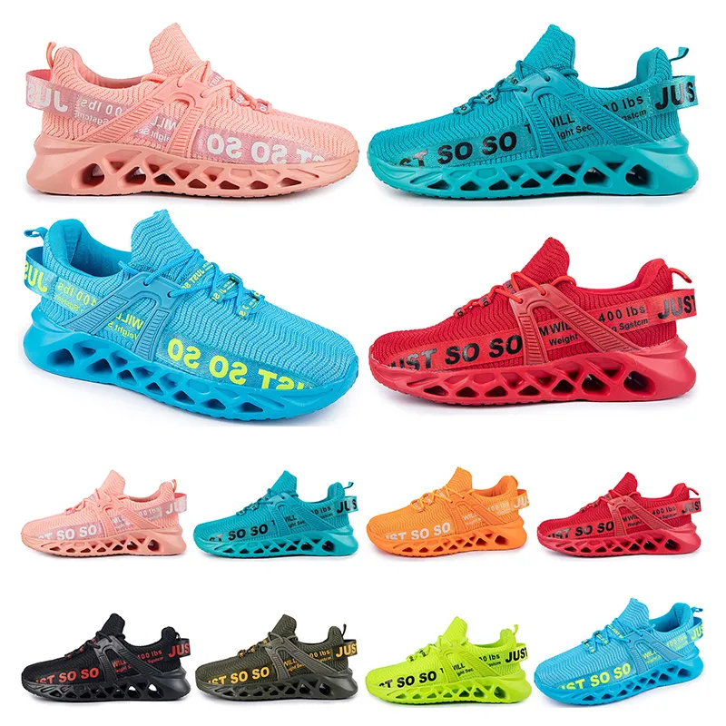 Running Shoes Mens Womens Stor Storlek 36-48 EUR Mode Andas Bekväm svart Vit Grön Röd Rosa Bule Orange Forty-One