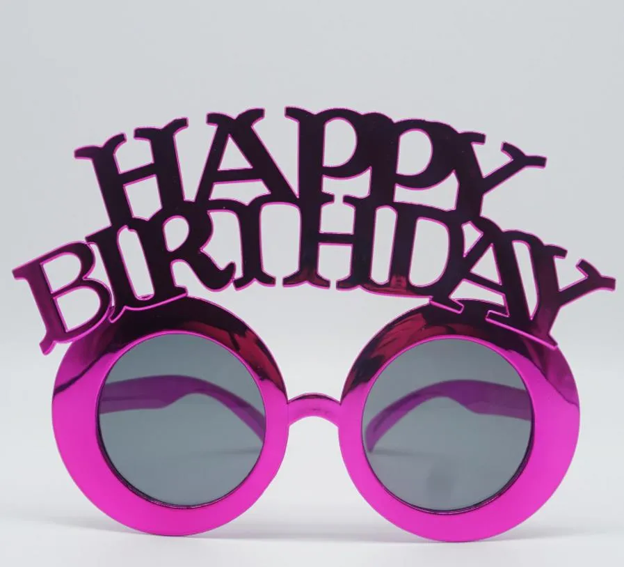 12 PIEZAS Gafas Y Sombreros De Papel Con Temática De Feliz Cumpleaños, Accorios Coloridos Para