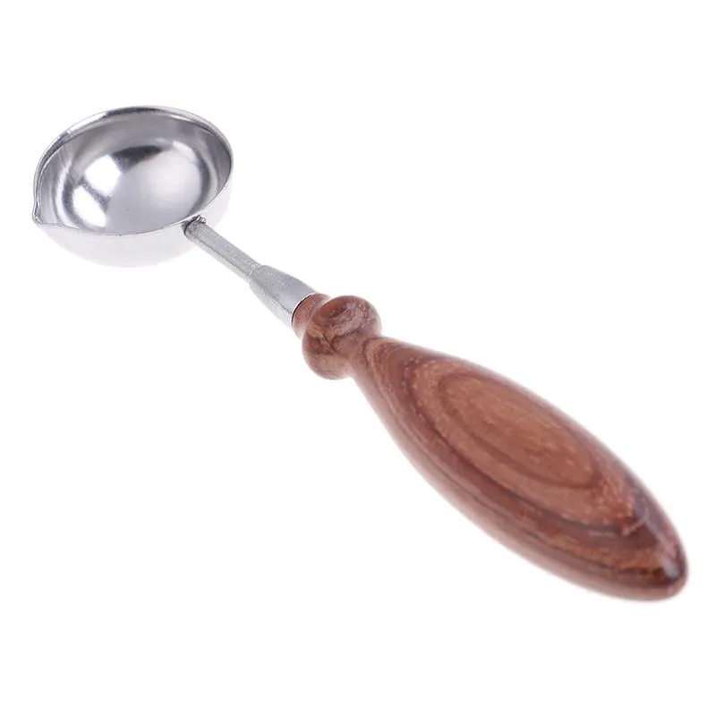 Mceal Stainless Wax Seal Spoon with Wooden Handel 