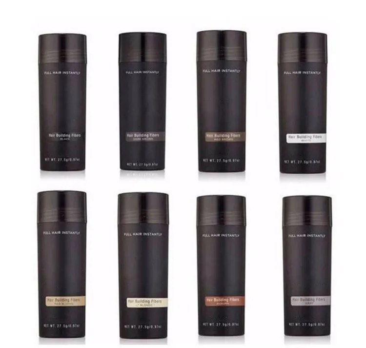 Dropshipping Top Hair Building Fibers 27.5g Włosy Przerzedzenie Concealer Instant Keratin Proszek Black Spray Aplikator Pikk