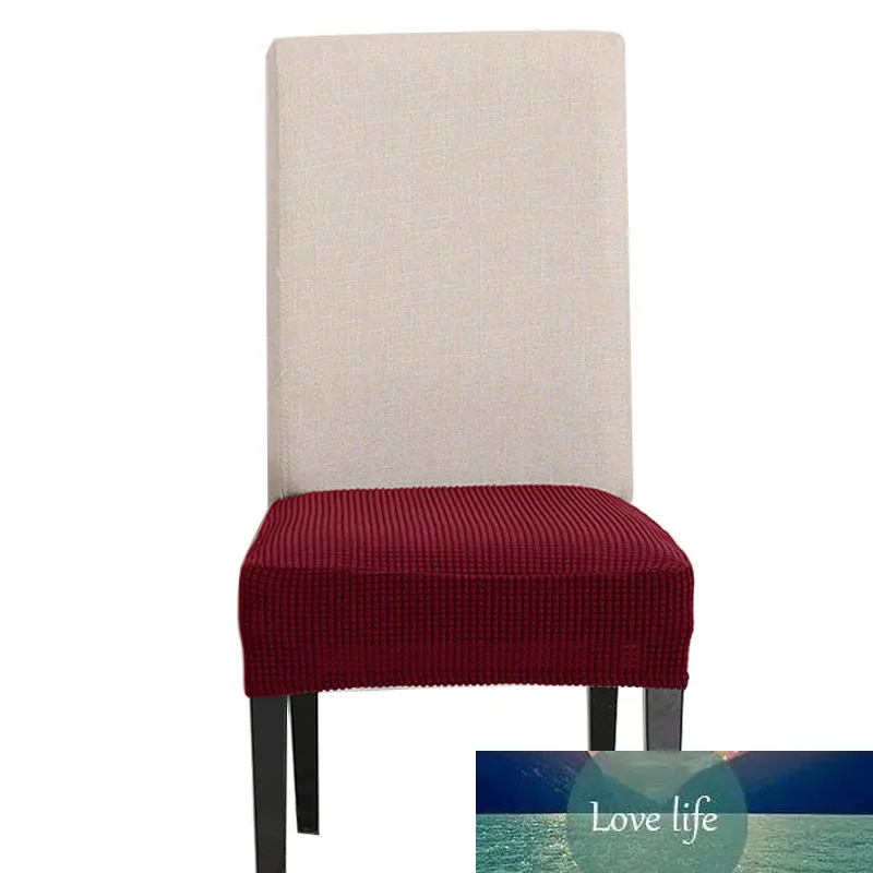 1PC Kitchen Stretch Dining Chair Cover Spandex Jacquard Seat Protector Covers Living Room Anti-dirty Thicken Elastic Seat Covers