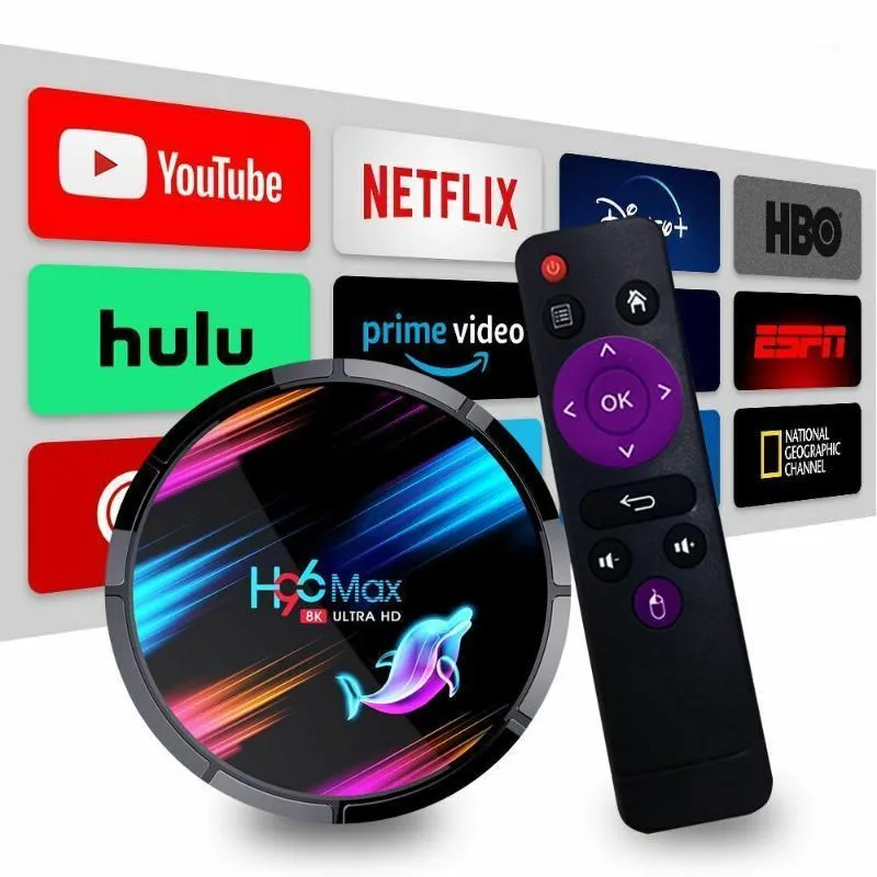 H96 Max X3 8K UHD 4 + 128G Android 9,0 TV Box Dual WiFi BT 3D USB Amlogic S905X3 CD-högtalare1