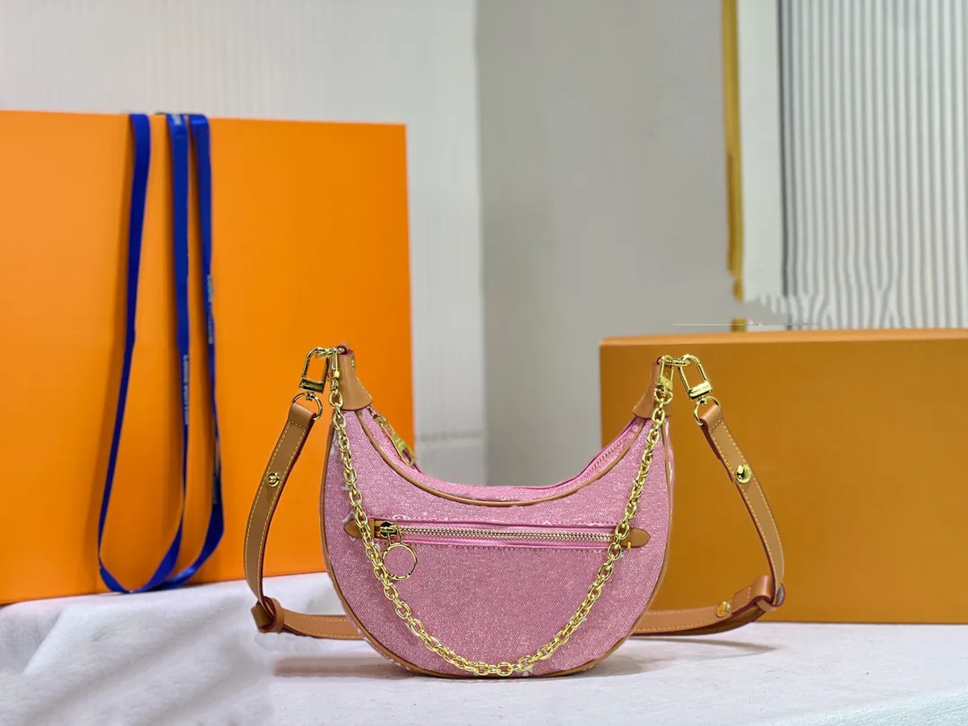 Croissant Style Shoulder Baguette Handbag Designer Inspired