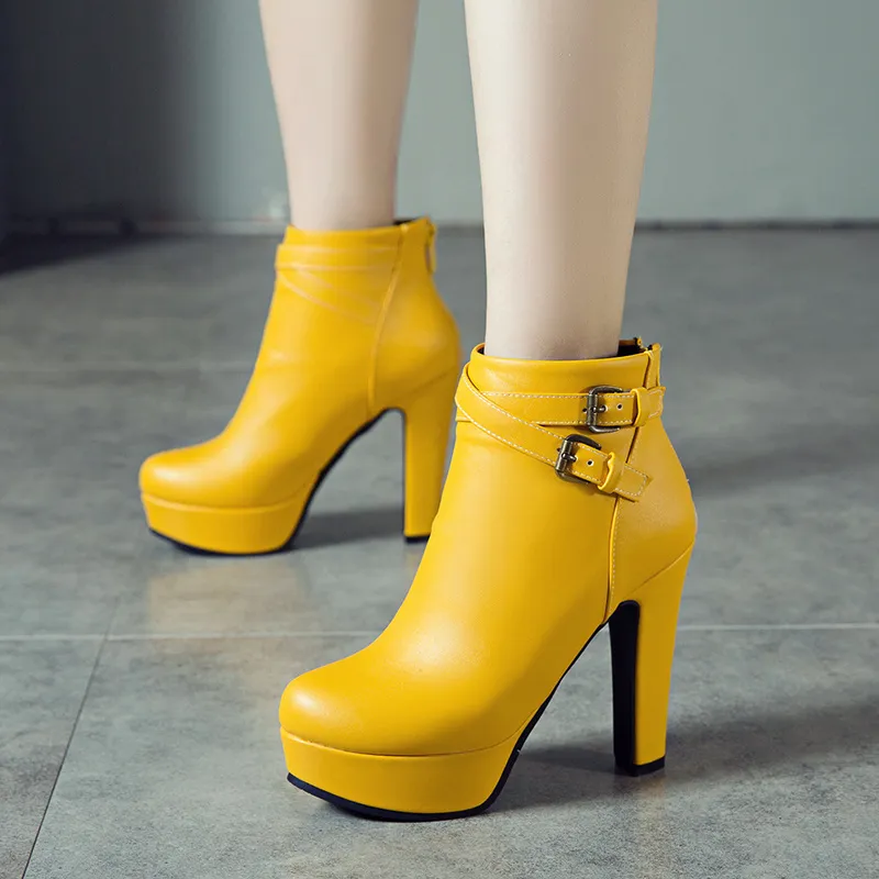 Christian Louboutin So Kate 100 Suede Ankle Boots in Yellow | Lyst