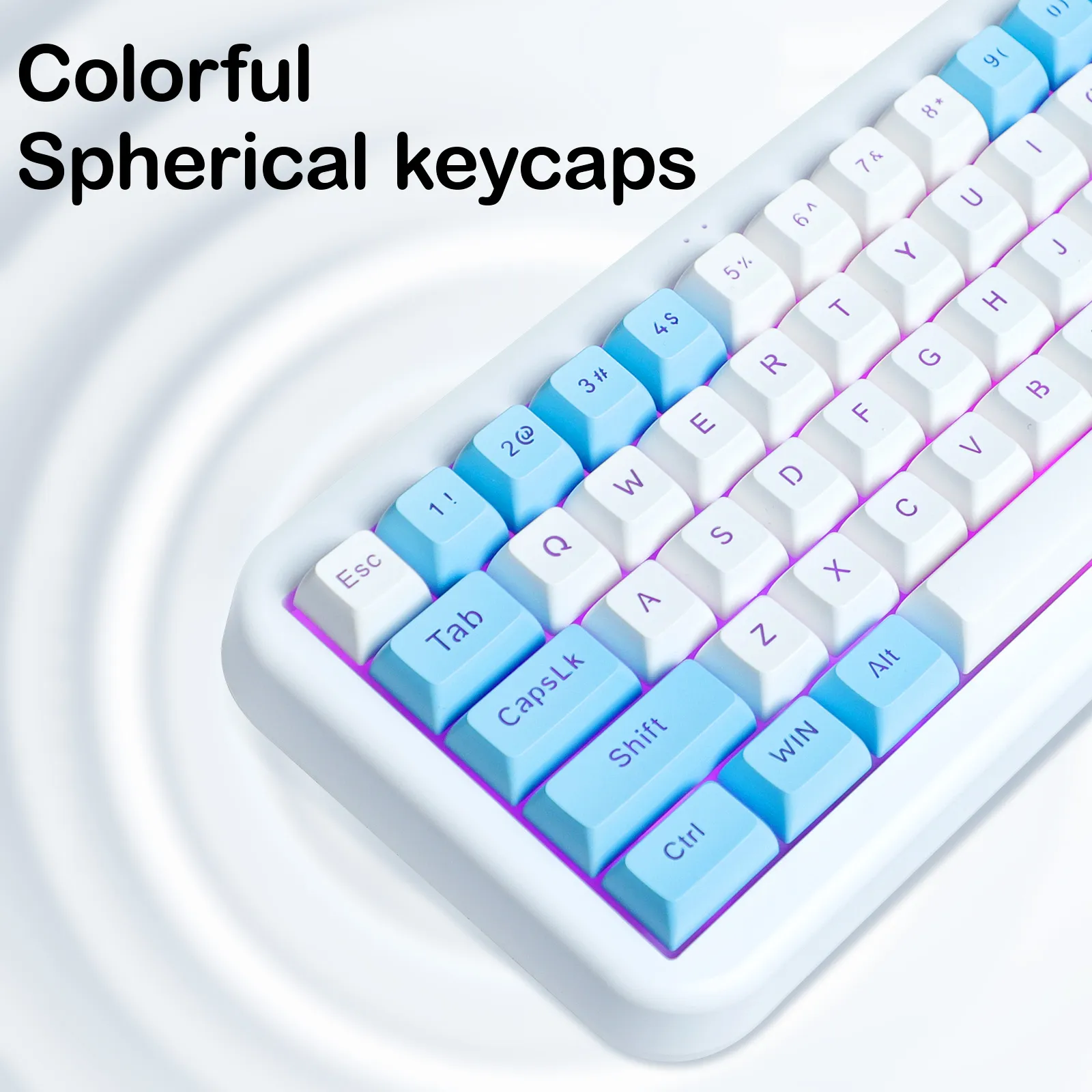 EZSOZO keyboard 60% Bedrade Gaming Toetsenbord Rgb Backlit Ultra-Compact Mini Toetsenbord287t