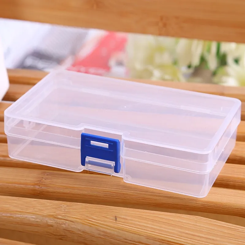 Portable Small Clear Plastic Jewelry Storage Boxes Beads Crafts Case