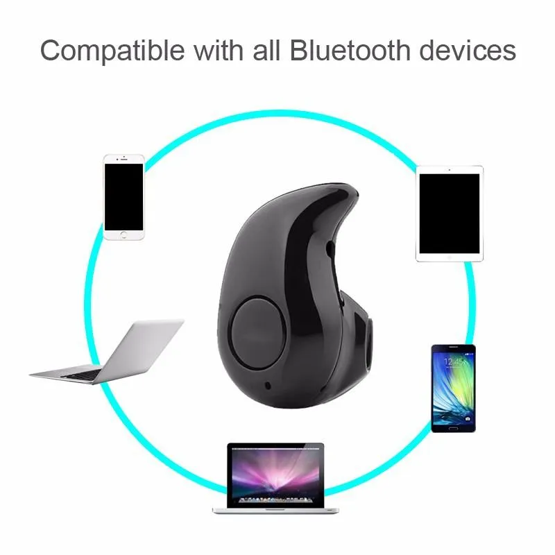 S530 Original Mini Wireless Stealth Bluetooth-Kopfhörer Stereo-Kopfhörer-Headset-Ohrhörer mit Mikrofon Untra-Small versteckt im Einzelhandelspaket Freeshipping