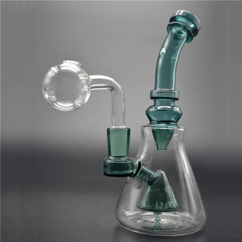 Hitman Glass Bongs DAB Rigs Tornado PERC Recycler Olie Rig Waterleidingen met 14mm Gezamenlijke Glas Oliebrander Pijp en Banger Nail