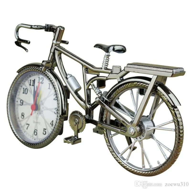 Bicycle Shape Alarm Clocks Household Table Alarm Clock Creative Retro Number Mute Alarm Clock Placement Home Decoration Gift WDH0733