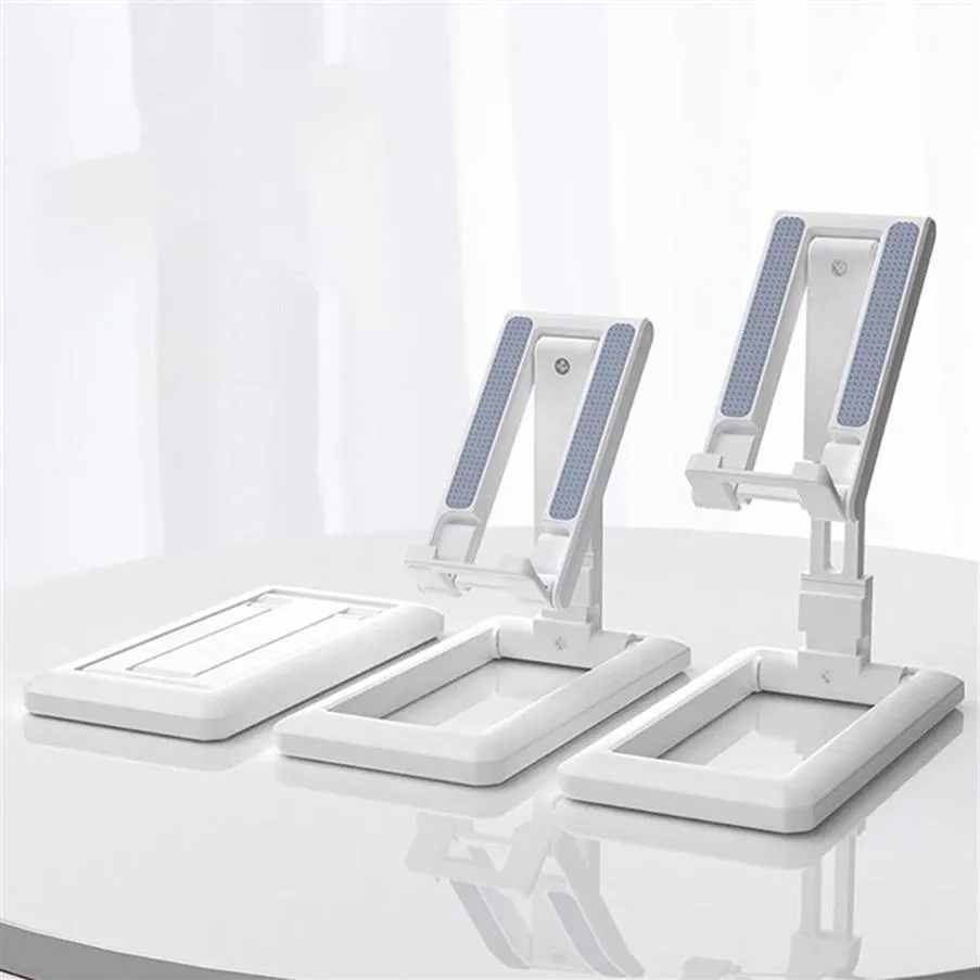 Katlanabilir Telefon Tablet Standı Tutucu Ayarlanabilir Masaüstü Dağı Tripod Masa Masası Desteği iPhone Samsung iPad Mini 1 2 3 4 Air Pro Siyah ve A13