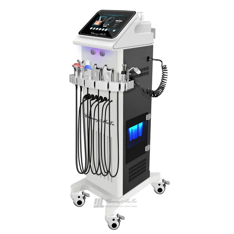 2022 H2O2 Hydra Dermabrasion Aqua Peel Clean LED Light Vacuum Face Lifting Hydro Water Oxygen Jet Peel Diament Machine