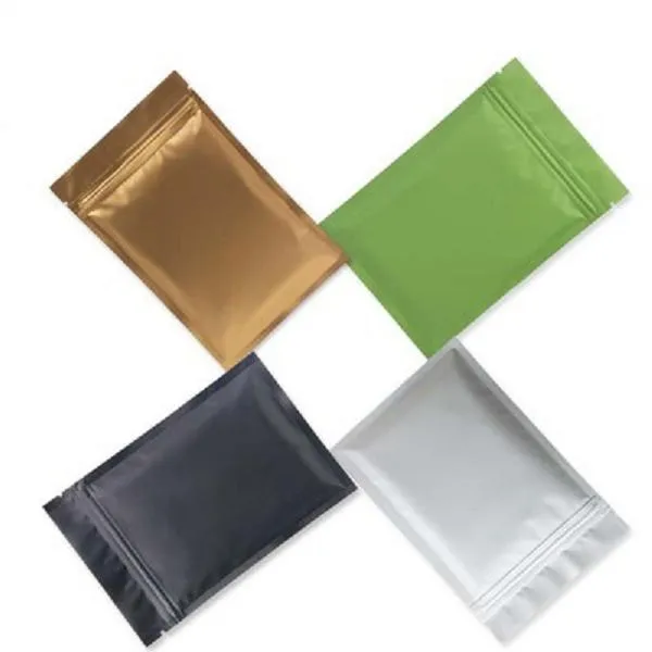 2021 multi couleur refermable Zip Mylar sac de stockage des aliments en aluminium sacs en plastique sac anti-odeur