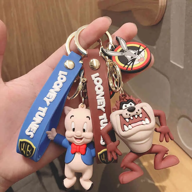 Personalized Bugs Bunny 3d Keychain Creative Car And Bag Pendants