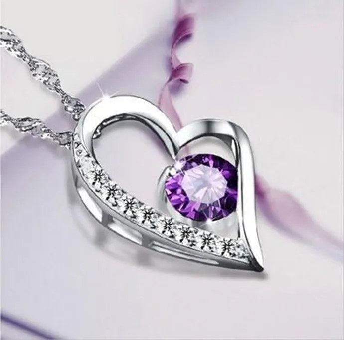 Colar do amor colar de cristal austríaco Declaração de diamantes de cristal Elements Classe Colar mulheres Luxo da jóia