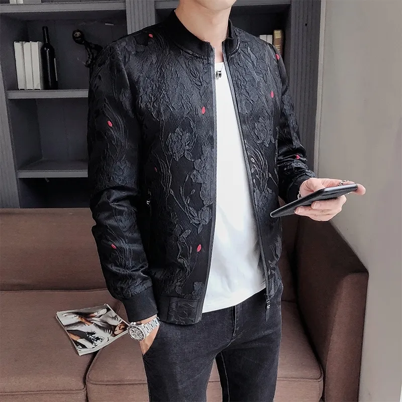 Vintage Spring Bomber Casual Jackets For Men For Men Green And