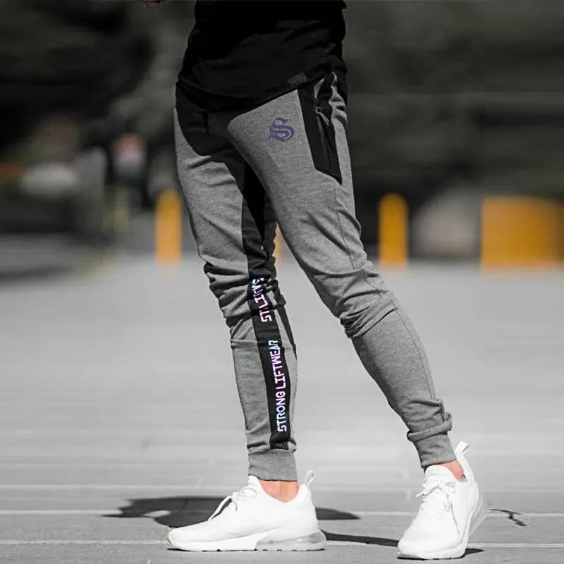  Pantalones de los hombres Casual Long Jogger Dance