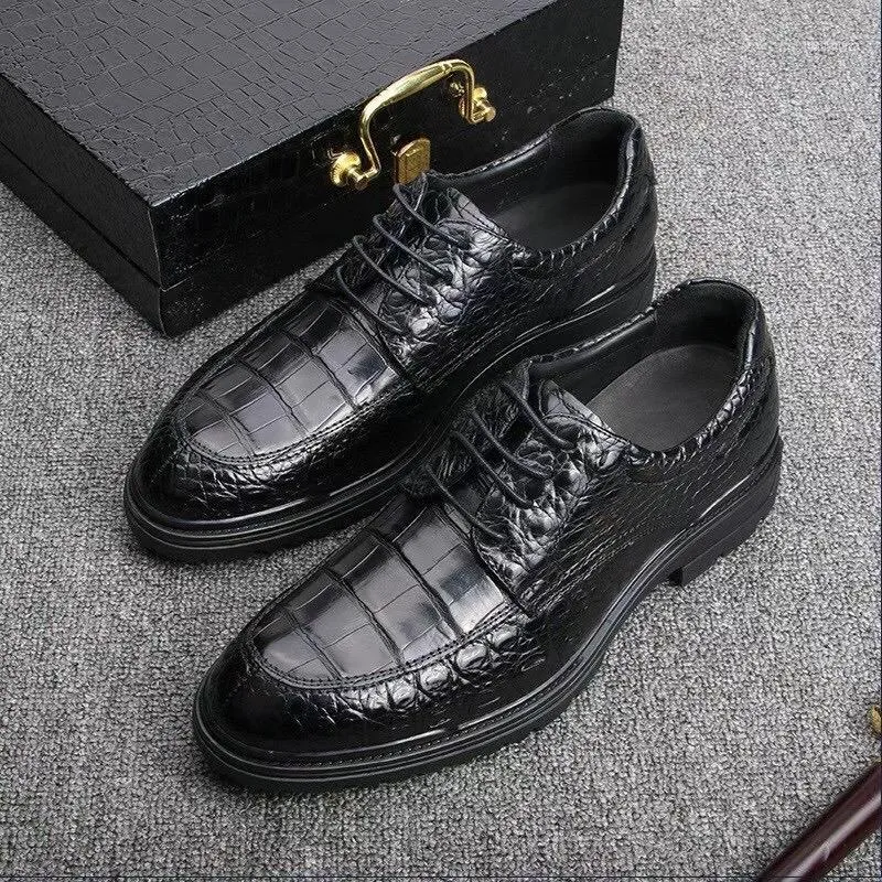 Plus Size Mens Business Shoes Croco Alligator Casual Strappy Pumps Formal Dress