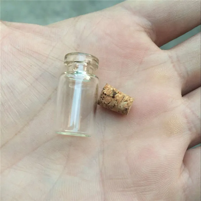 Mini Clear Glass Bottles With Cork Empty Glass Vials Jars