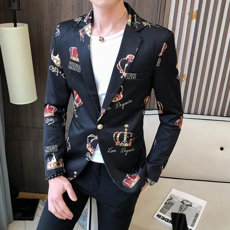 Printed sales blazer suit