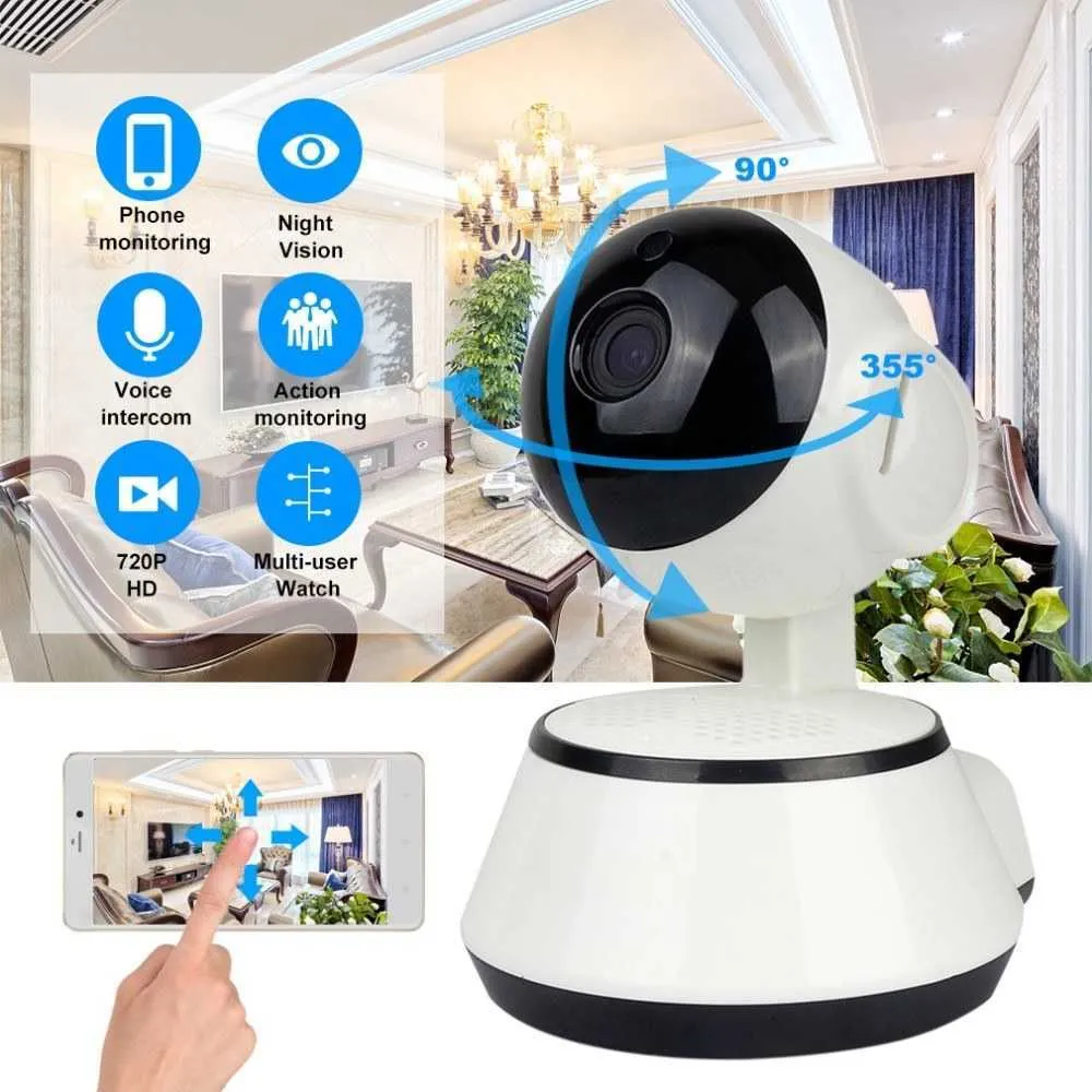 Wifi IP telecamera di sorveglianza 720P HD visione notturna audio bidirezionale Wireless Video CCTV Baby Monitor sistema di sicurezza domestica